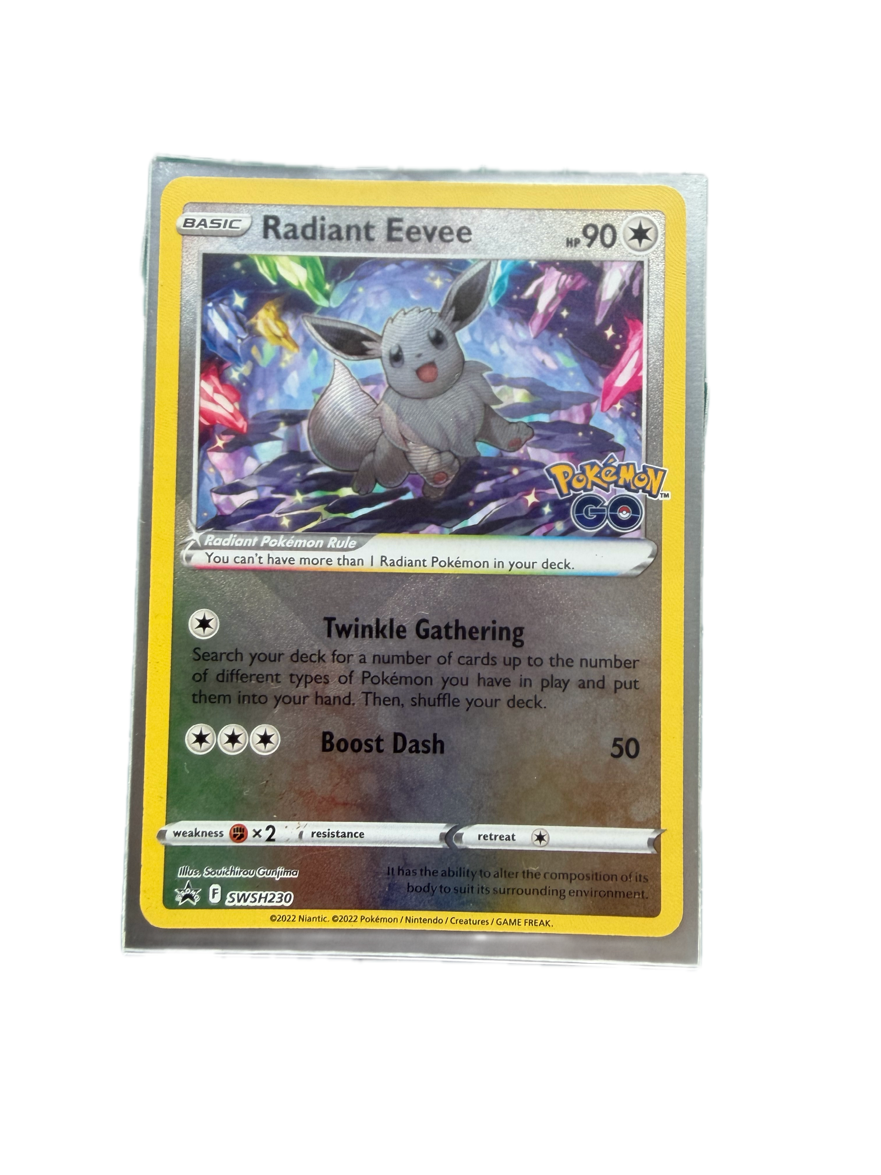 Radiant Eevee pokemon go promo