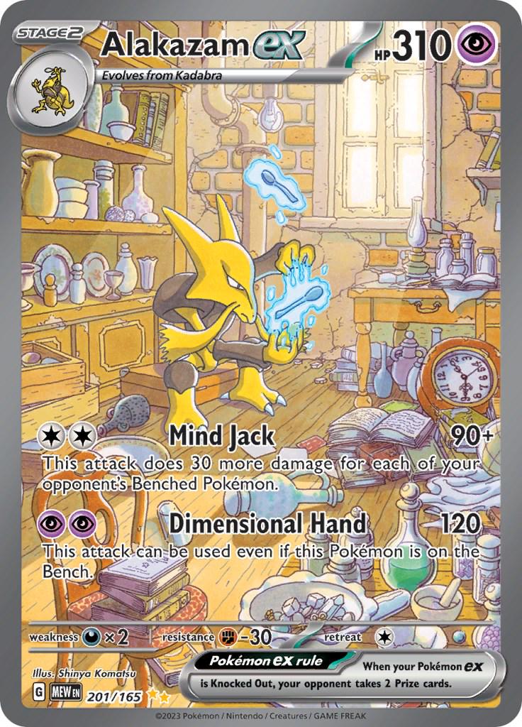 Pokémon TCG: Alakazam ex #201/165 – Tekli Kart (İngilizce)