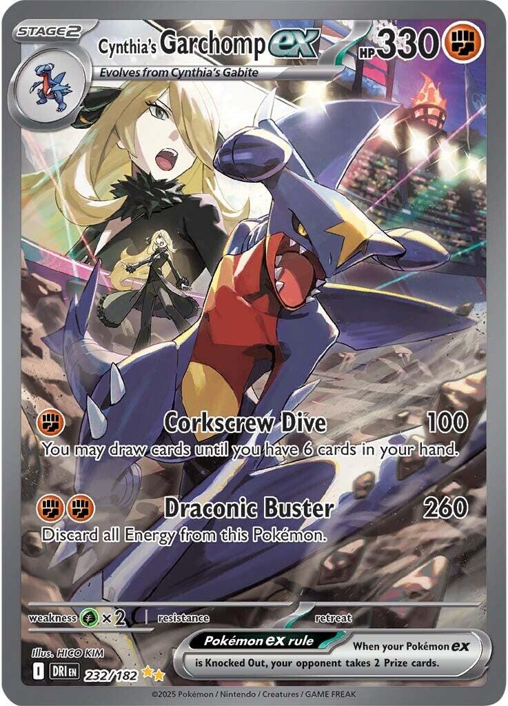 Pokémon TCG: Cynthia's Garchomp ex #232/182 – Tekli Kart (İngilizce)