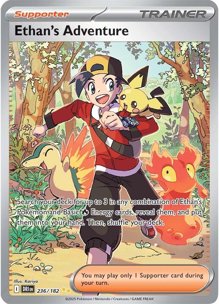 Pokémon TCG: Ethan's Adventure #236/182 – Tekli Kart (İngilizce)