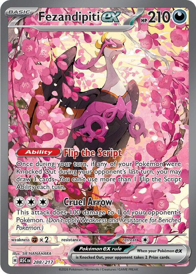 Pokémon TCG: Fezandipiti Ex #288 – Tekli Kart (İngilizce)