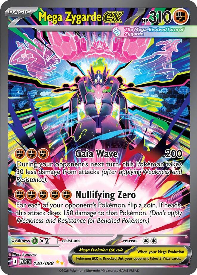Pokémon TCG: Mega Zygarde ex #120/088 – Tekli Kart (İngilizce)