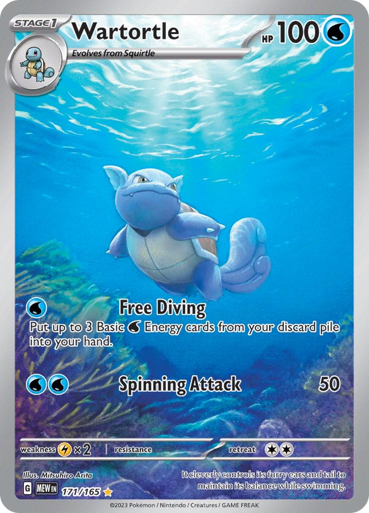 Pokémon TCG: Wartortle #171/165 – Tekli Kart (İngilizce)